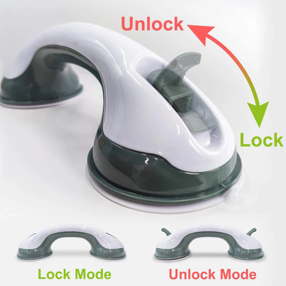 Shower Handle Safety Helping Handle Anti Slip Support Toilet Bathroom Safe Grab Bar Handle Vacuum Sucker Suction Cup Handrail