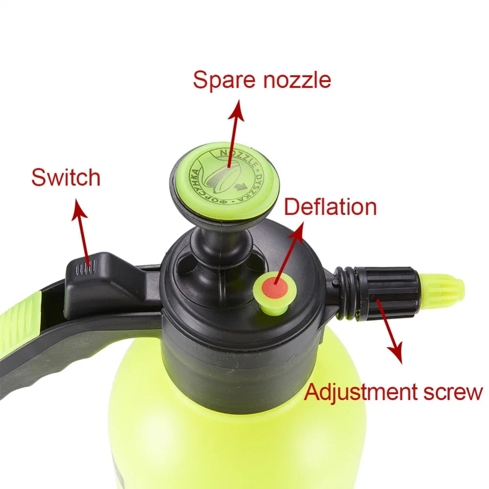 2L Car Cleaning Water Spray Lance High Pressure Sprayer Bottle Head Pump Pressure Sprayers for Household Plant