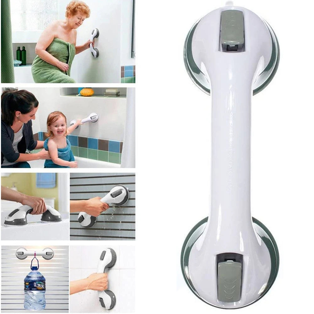 Shower Handle Safety Helping Handle Anti Slip Support Toilet Bathroom Safe Grab Bar Handle Vacuum Sucker Suction Cup Handrail