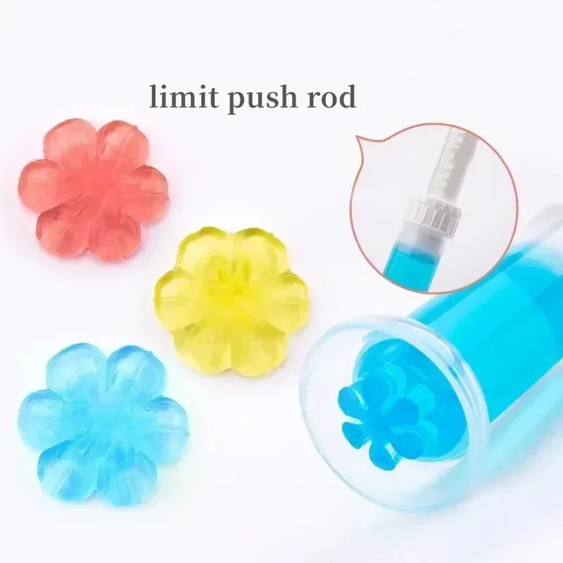 Flower Toilet Fragrance Deodorant Cleaning Gel  Air Treatment Tools Scented Air Freshener Flower Toilet Cleaner Washroom Perfume