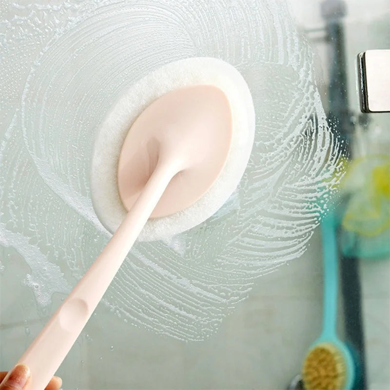 1Pcs Portable Toilet Brush Multifunction Sponge  Long Handle Bathtub Floor Home Cleaning Bathroom Cleaning Brush