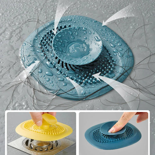 Kitchen Sink Plug Shower Filter Drain Cover Stopper Sink Strainer Drainer Floor Drain Hair Catcher Bathroom Accessorie