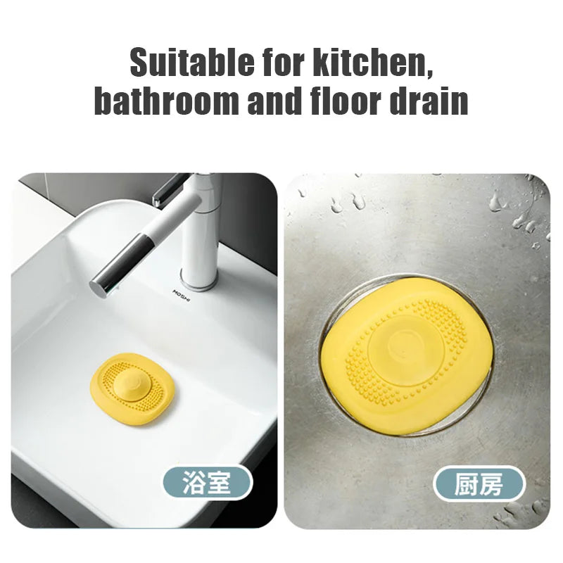 Kitchen Sink Plug Shower Filter Drain Cover Stopper Sink Strainer Drainer Floor Drain Hair Catcher Bathroom Accessorie