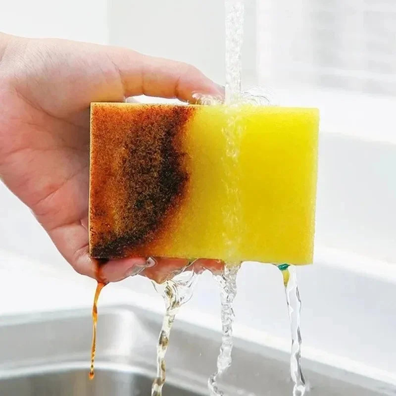 Double-sided Kitchen Dishwashing Sponge Soft Absorbent Cleaning Rub Dish Pot Rust Sponges Wipes Home Cleaning Brush Wholesale