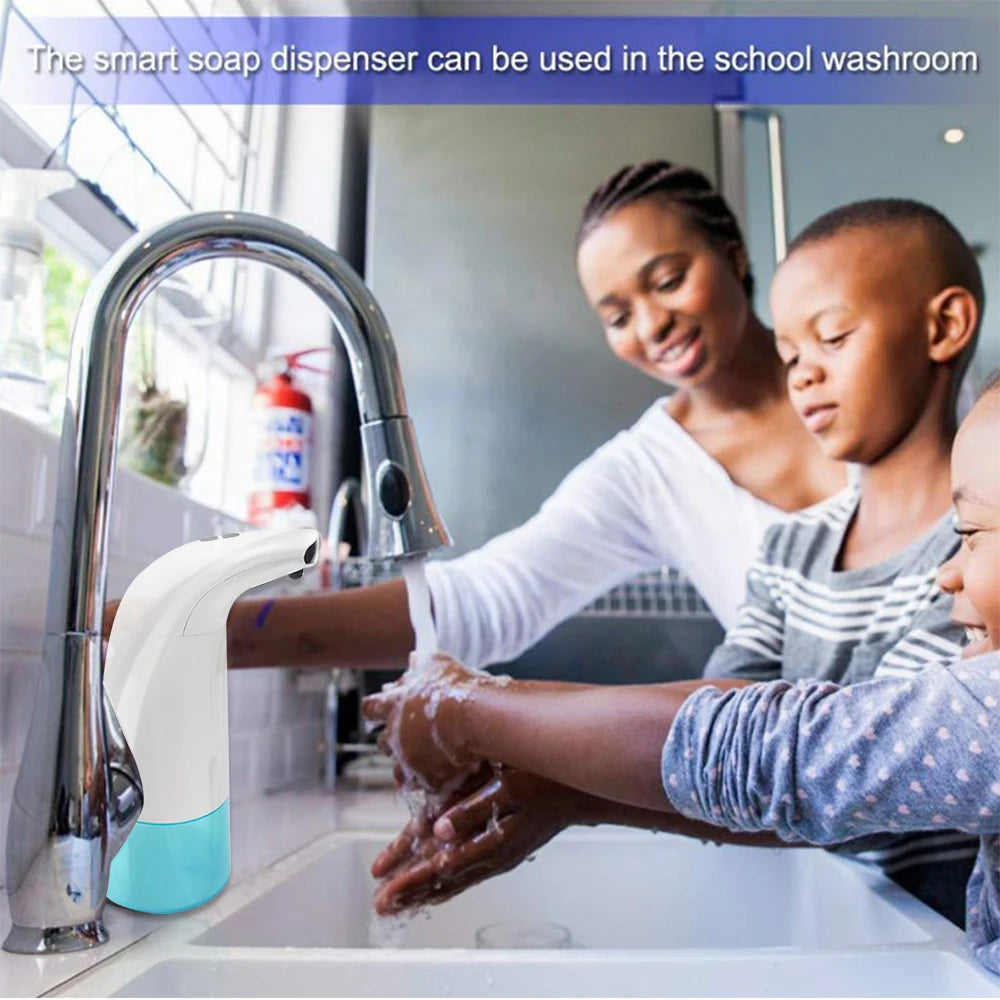 Automatic Inductive Foam Soap Dispenser 300ML Smart Liquid Soap Dispenser Auto Touchless ABS Hand Washing for Kitchen Bathroom