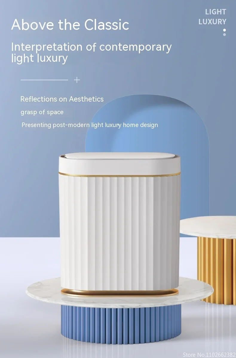 7L Trash Bin Can Narrow Smart Sensor Kitchen Food Waste Recycle Toilet Wastebasket Garbage Storage Bucket Bathroom Accessories