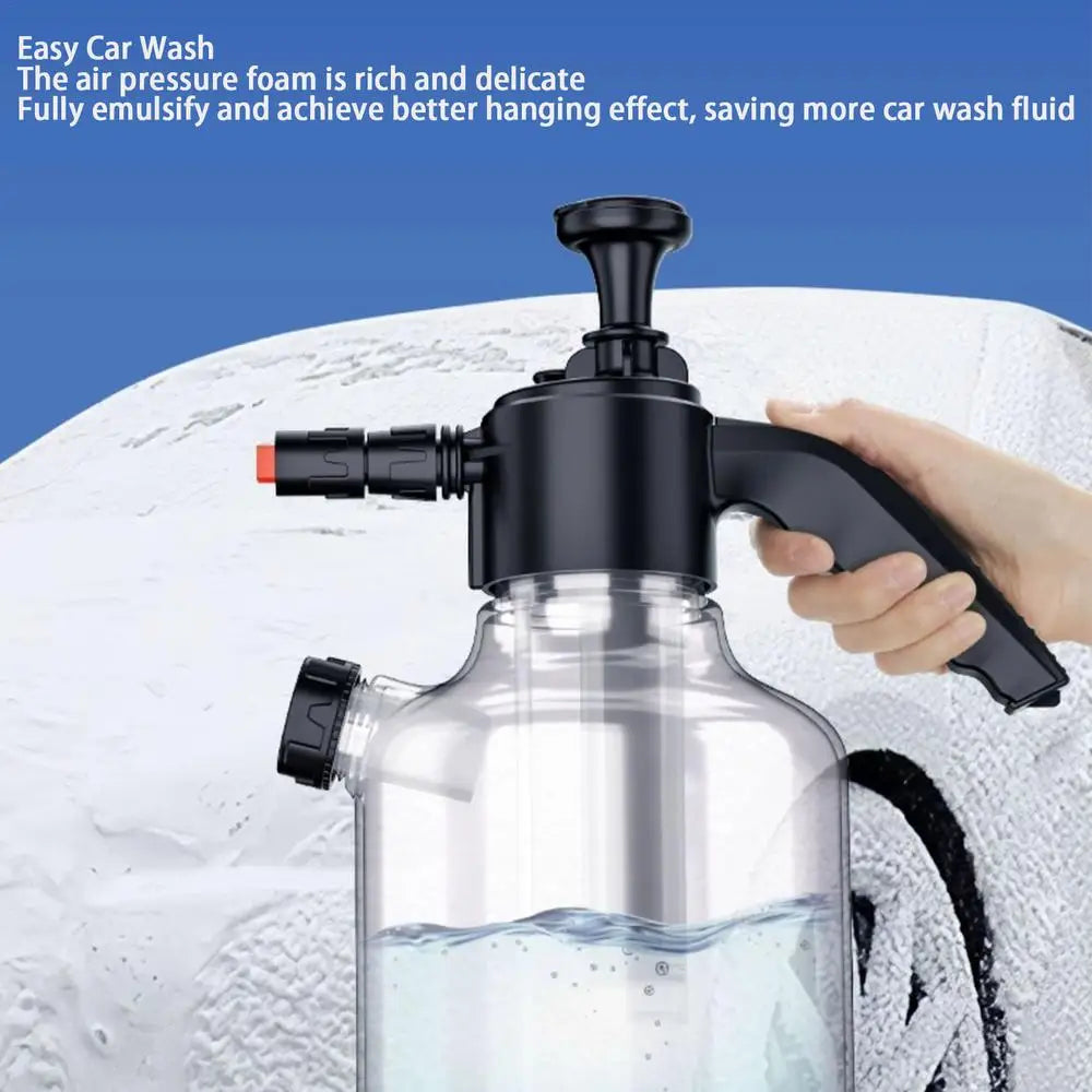 2L Soap Dispenser Bottle Handheld Wash Foam Tools Hand Pressurized Soap Atomizer Sprayer For Cars RVs Trucks Motorcycle Auto