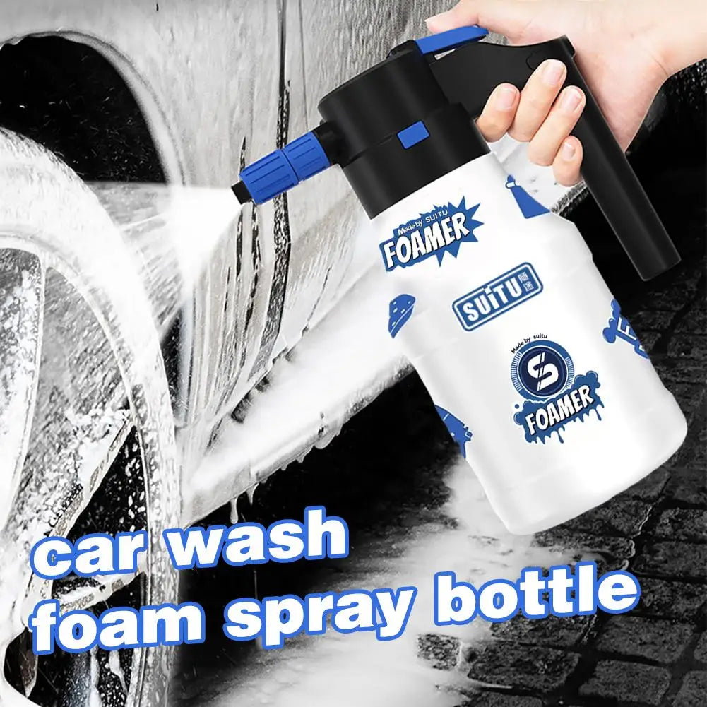 Lance 1h Endurance Car Wash Foam Wash1.5l Electric Car Wash Foam Spray Bottle Handheld Sprayer Watering Can For Car