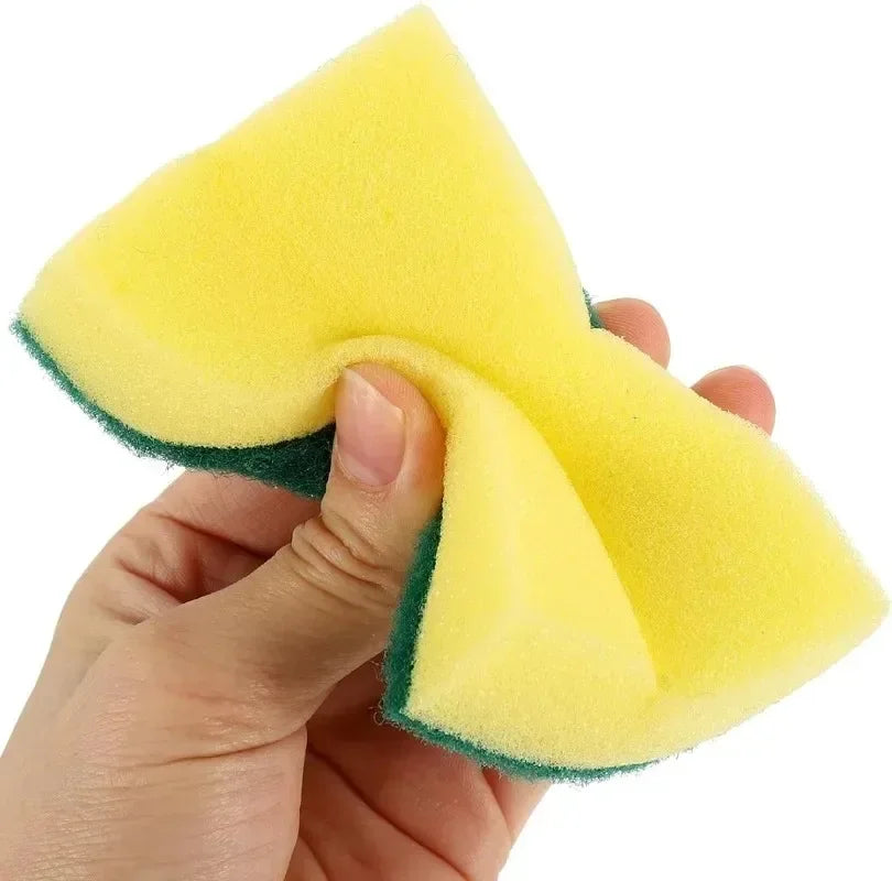 Double-sided Kitchen Dishwashing Sponge Soft Absorbent Cleaning Rub Dish Pot Rust Sponges Wipes Home Cleaning Brush Wholesale