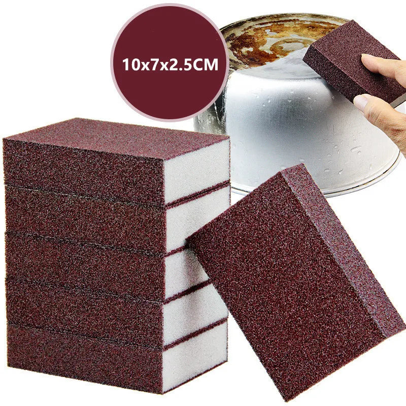 1/3/5/Pcs Magic Sponge Eraser Carborundum Removing Rust Cleaning Brush Descaling Clean Rub for Cooktop Pot Kitchen Sponge