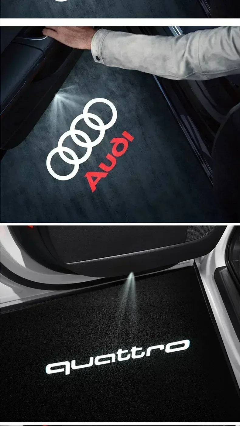 Car Door AUDI Welcome Light Led HD Projector Lamp For Audi A3 A4 B8 8P 8V A6 C7 A5 Q5 B7 B6 SLINE QUTTRO RS Q3 Q7 S3 S4 S5 S6 S8