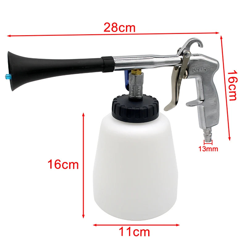 Tornado car wash tool cleaning gun spray bottle pneumatic tornado car interior cleaning machine engine compartment spray gun