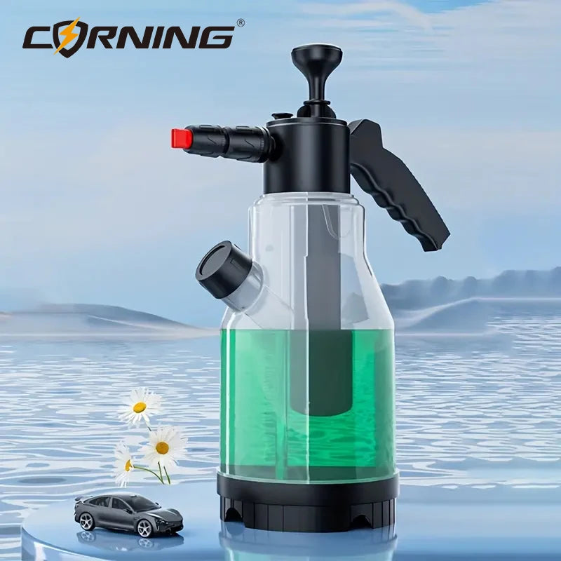 Car Wash Foam Sprayer 2L Hand Pump Pneumatic Foam Cannon Snow Foam Car Wash Spray Thicken Bottle for Car Home Cleaning Tools