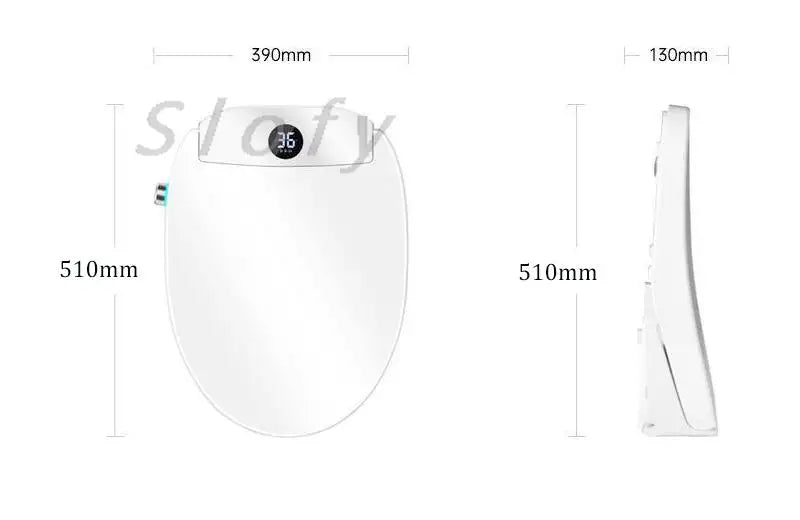 Smart Toilet Bowl Remote Control Toilet Cover Dryer Water Wind Auto Open Lip Nigh Lighting For Bathroom Smart Bathroom WC