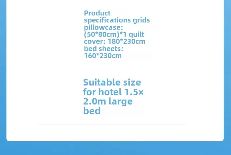 Disposable Bed Sheet Cover Pillowcase Three-Piece Set Hotel Youth Hostel Non-Woven Fabric Travel Hotel Bedding Accessories