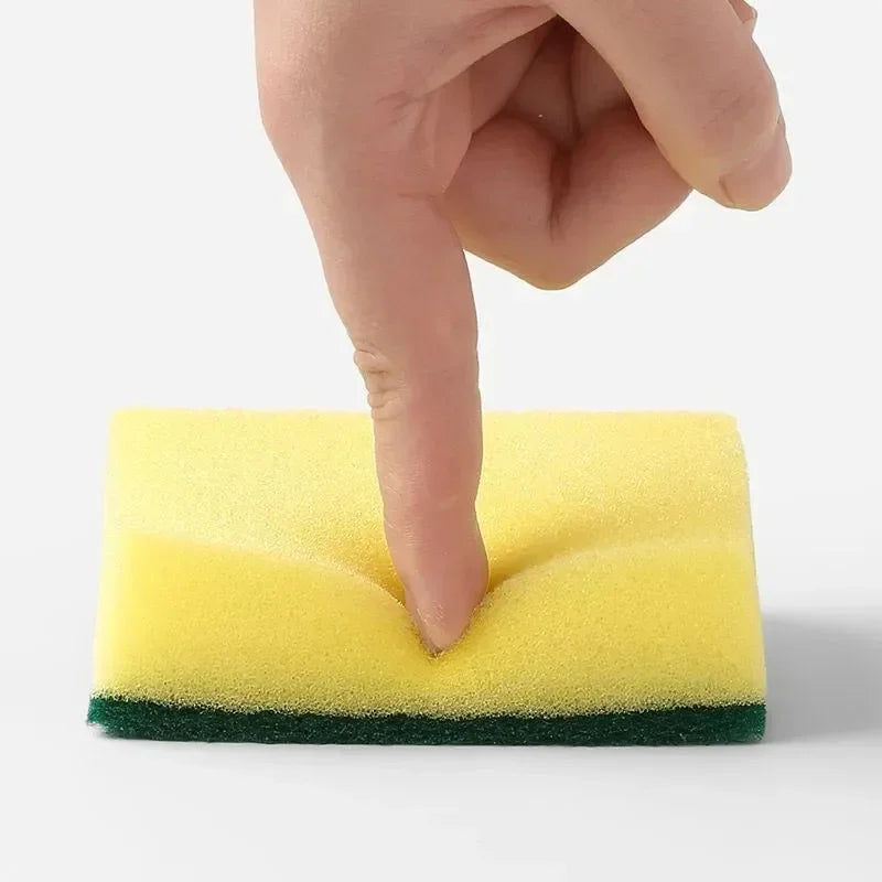 Double-sided Kitchen Dishwashing Sponge Soft Absorbent Cleaning Rub Dish Pot Rust Sponges Wipes Home Cleaning Brush Wholesale