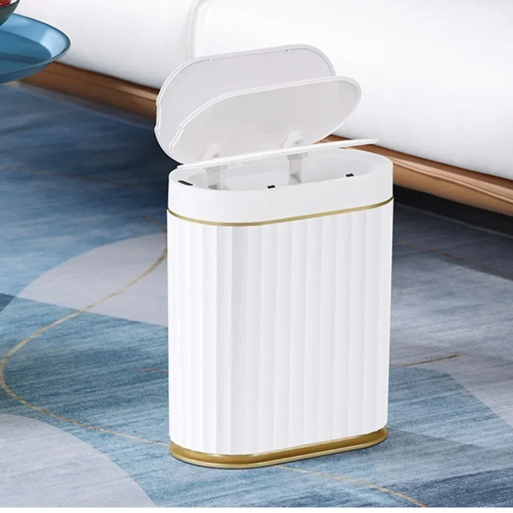 7L Trash Bin Can Narrow Smart Sensor Kitchen Food Waste Recycle Toilet Wastebasket Garbage Storage Bucket Bathroom Accessories