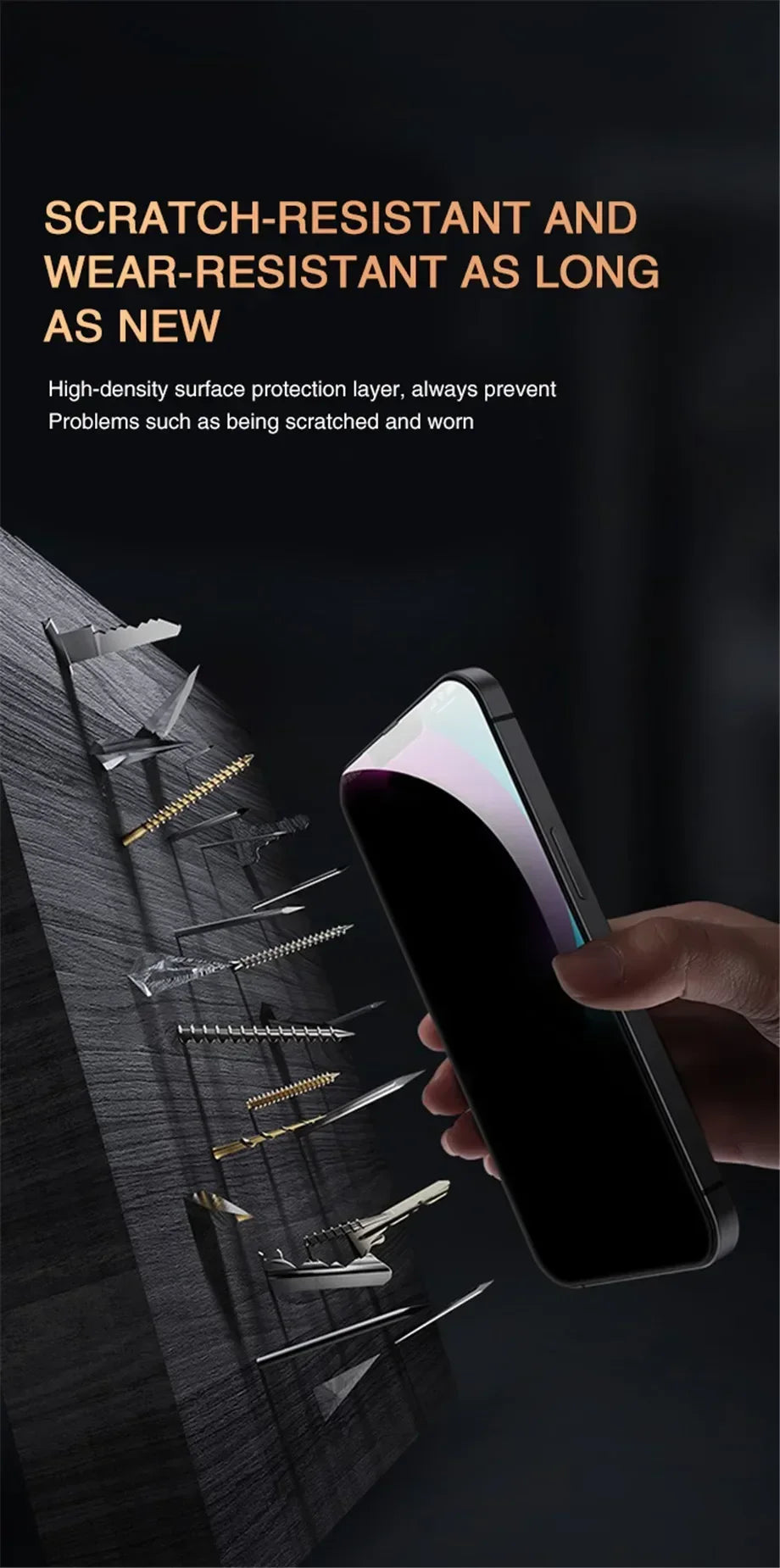 1-2Pcs Anti-Spy Glass For iPhone 15 14 13 12 11 Pro Max Mini 7 8 Plus Privacy Screen Protector For iPhone XR XS MAX X SE 2022