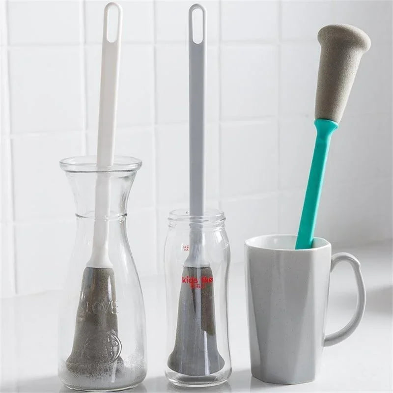 Long Handle Sponge Brush Kitchen Cleaning Supplies Bottle Cleaning Brush Cups Beers Jugs Cleaned Kitchen Tool