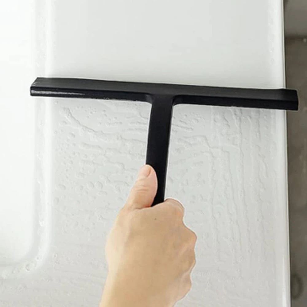 Shower Squeegee Glass Wiper Scraper Shower Squeegee Cleaner With Silicone Holder Bathroom Mirror Scraper Glass Cleaning