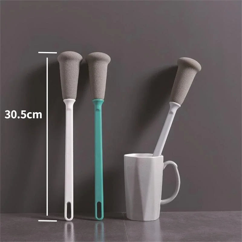 Long Handle Sponge Brush Kitchen Cleaning Supplies Bottle Cleaning Brush Cups Beers Jugs Cleaned Kitchen Tool